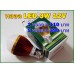 หลอด LED ขนาด 3W 12VDC แสงสีขาว อลูมิเนียม(สีทอง) ขั้วE27